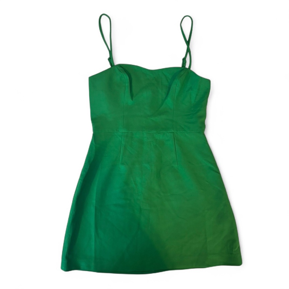 French Connection Green Mini Dress Size 6 Spaghetti Strap